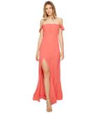 Flynn Skye Bardot Maxi Dress (coral) Women's Dress