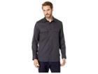 Calvin Klein Long Sleeve Flannel Button Down (black) Men's Long Sleeve Button Up