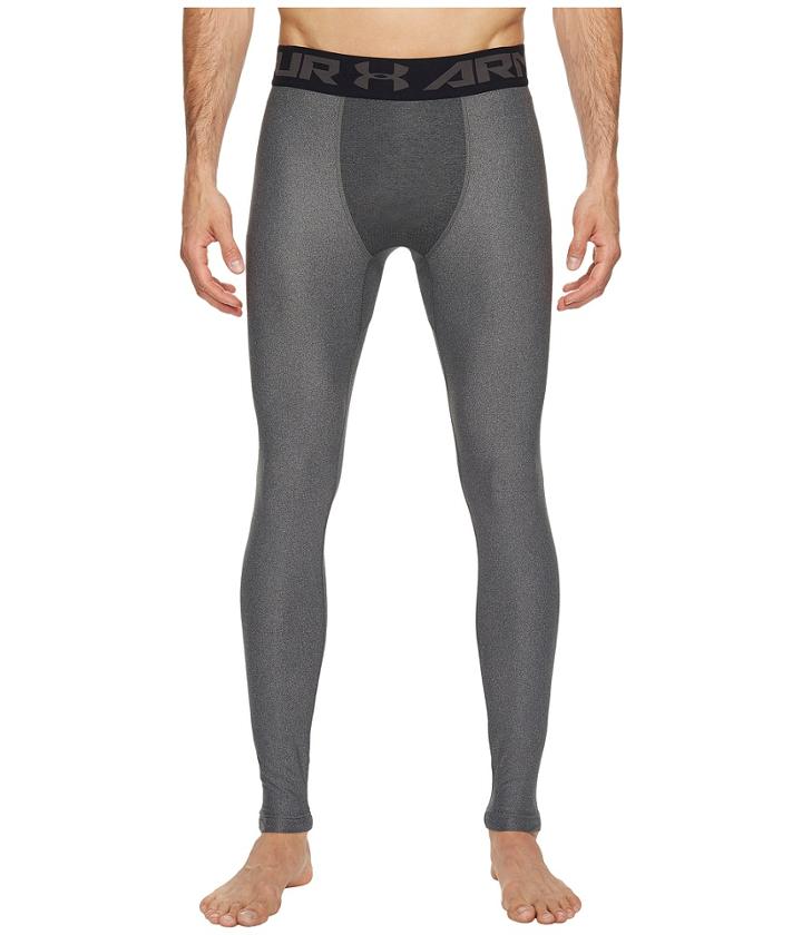 Under Armour Heatgear Armour 2.0 Leggings (carbon Heather) Men's Casual Pants