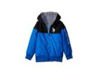 U.s. Polo Assn. Kids Hoodie (little Kids) (blue Tile/black) Boy's Coat