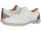 Ecco Golf Classic Golf Hybrid (white/silver Metallic) Women's Golf Shoes