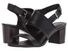 Nine West Forli Block Heel Sandal (black Leather) Women's Shoes