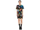 Versus Versace T-shirt Donna Jersey Stampato Dress (black/stampa) Women's Dress