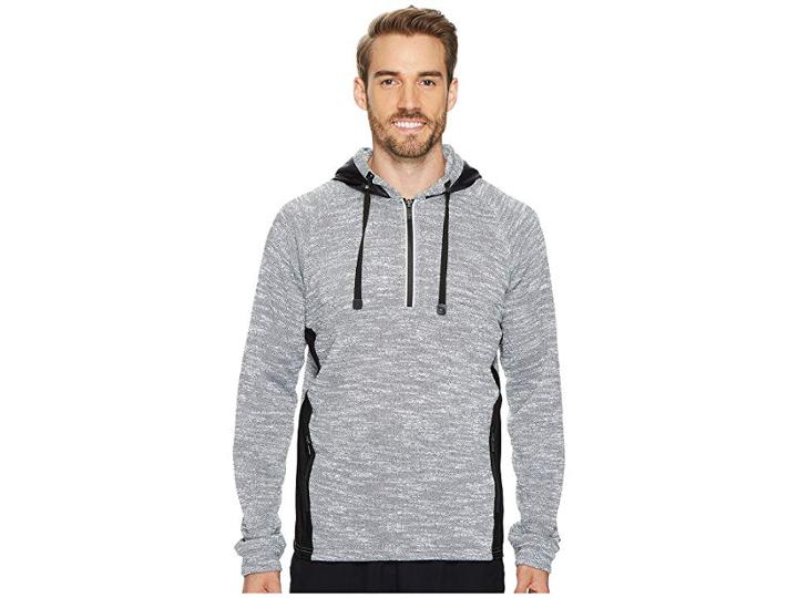 Blanc Noir Ventilation Pullover (light Heather Grey) Men's Long Sleeve Pullover