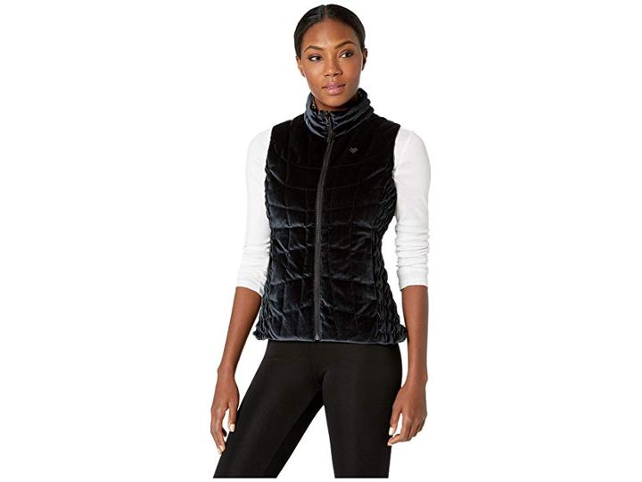 Obermeyer Soleil Ii Reversible Down Vest (safari Leopard) Women's Sleeveless