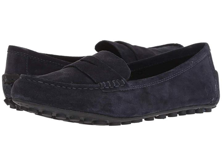 Born Malena (navy Suede) Women's Flat Shoes