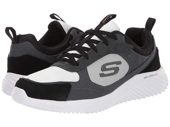 Skechers Bounder Courthall (charcoal/black) Men's Shoes