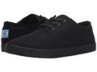 Toms Paseo Sneaker (black/black Canvas) Women's Lace Up Casual Shoes