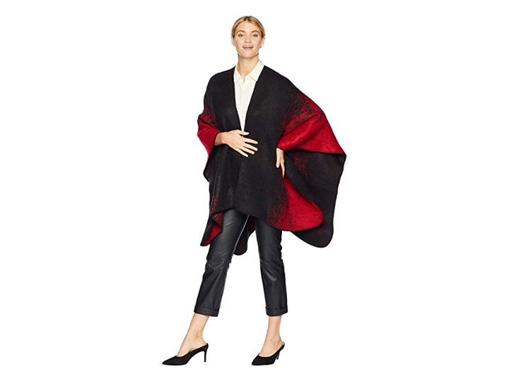 Calvin Klein Speckled Ombre Shawl (rouge) Women's Clothing