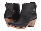 Old West Boots Zippered Ankle Boot (black) Cowboy Boots