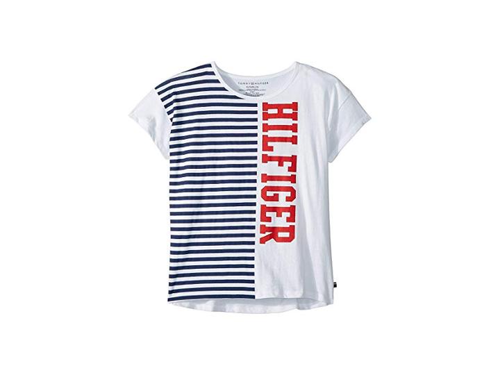 Tommy Hilfiger Kids Epic Tee (big Kids) (white) Girl's T Shirt