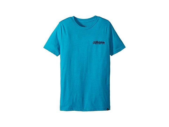 Quiksilver Kids Rough Script Tee (big Kids) (typhoon Heather) Boy's T Shirt