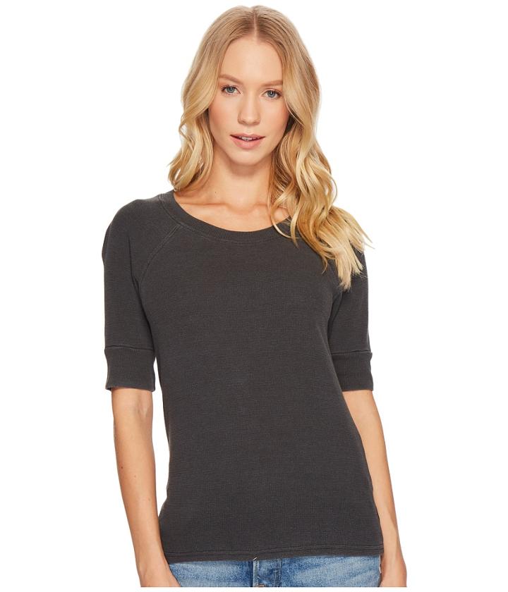 Lamade Fitz Thermal Crew Top (black) Women's Clothing