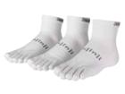 Injinji Run Original Weight Mini-crew Coolmax 3 Pair Pack (white) Low Cut Socks Shoes