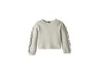 7 For All Mankind Kids Hacci Crew Neck Long Sleeve Pullover (big Kids) (heather Grey) Girl's Long Sleeve Pullover