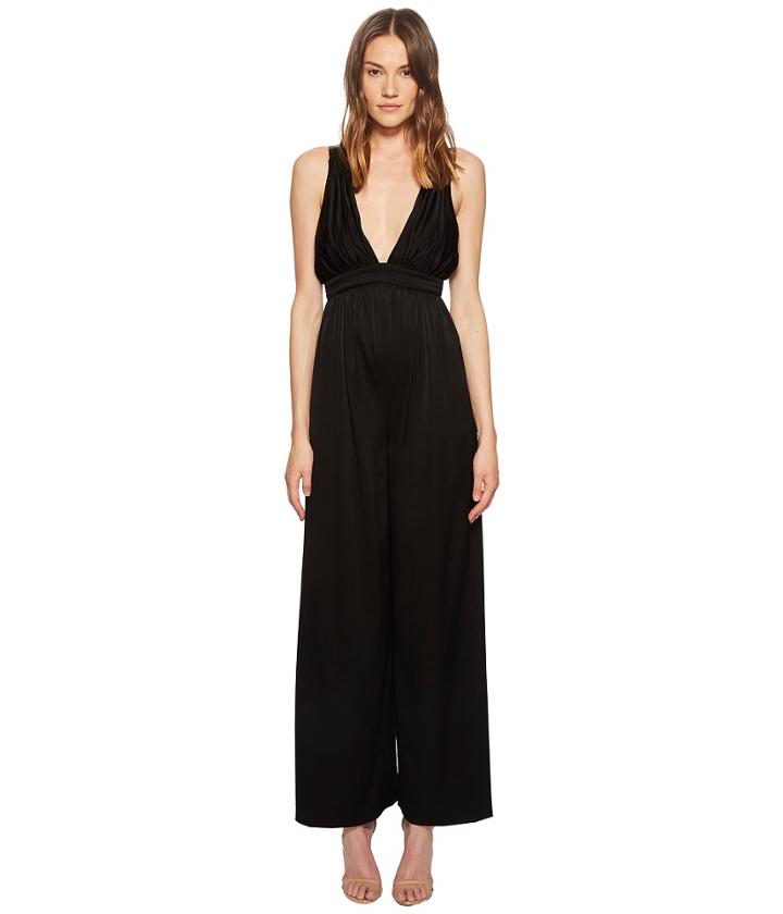 Rachel Zoe Anouk Satin-backed Crepe Jumpsuit (black) Women's Jumpsuit & Rompers One Piece