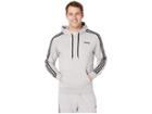 Adidas Essentials 3-stripes Pullover French Terry (medium Grey Heather/black) Men's Clothing