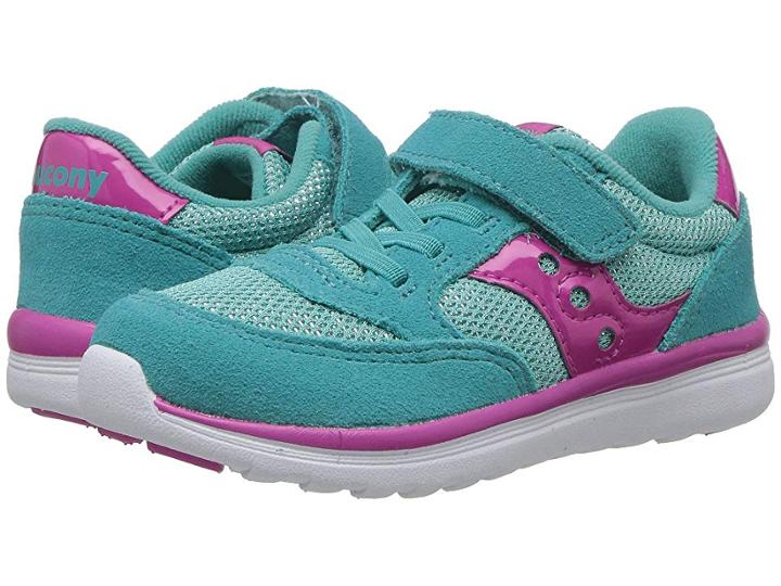 Saucony Kids Originals Jazz Lite (toddler/little Kid) (turquoise/sparkle) Girls Shoes