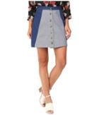 Rachel Antonoff Charlie Mini Skirt (denim Blue) Women's Skirt