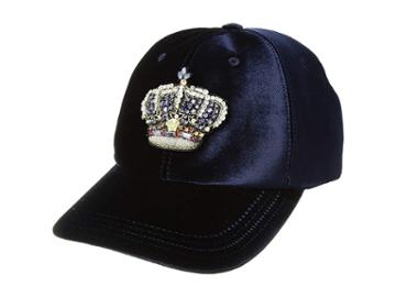 Versace Velvet Crown Cap (navy) Caps