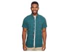 Volcom Geo Print Short Sleeve Woven Shirt (ranger Green) Men's Short Sleeve Button Up