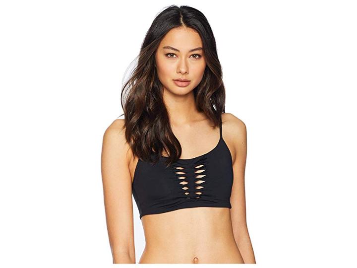 Becca By Rebecca Virtue Origami Cami Bra Top (black) Women's Swimwear