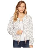 Blank Nyc Printed And Solid Rayon Tencil Jacket In Deep Truth (deep Truth) Women's Coat