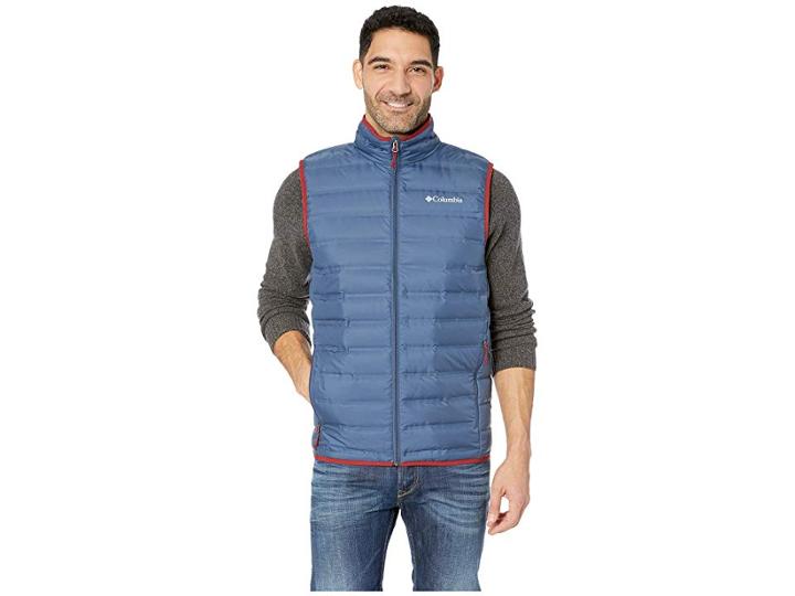 Columbia Lake 22 Down Vest (dark Mountain/red Element) Men's Vest