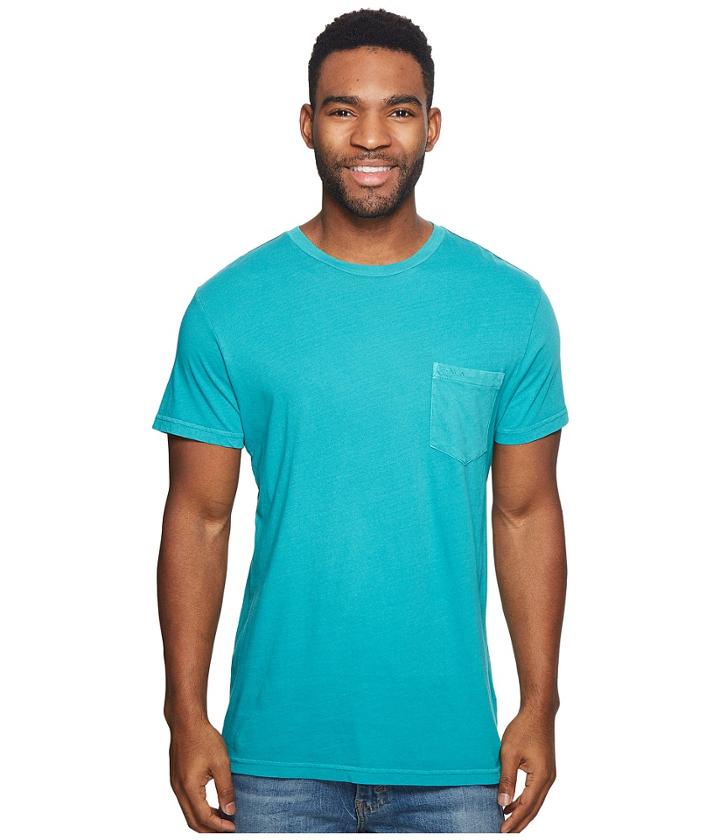 Rvca Ptc 2 Pigment Knit Tee (light Teal) Men's T Shirt