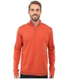 Ecoths Black Rock 3/4 Zip Shirt (tabasco) Men's Long Sleeve Pullover