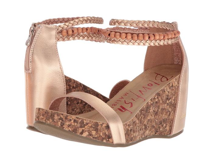 Blowfish Hydro (pearl Rose Gold Dyecut) Women's Wedge Shoes