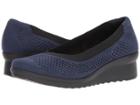 Clarks Caddell Trail (navy Textile) Women's Wedge Shoes