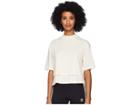 Adidas Y-3 By Yohji Yamamoto Stacked Logo Crop Short Sleeve Tee (champagne/black) Women's T Shirt