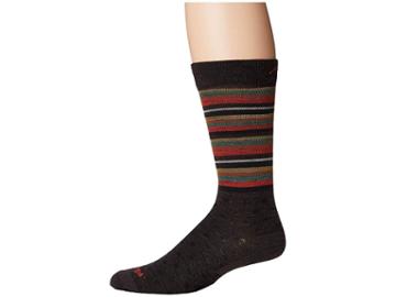 Darn Tough Vermont Strot Crew Light Socks (brown) Men's Crew Cut Socks Shoes