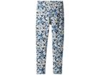 Polo Ralph Lauren Kids Floral Stretch Jersey Leggings (little Kids) (blue/cream Multi) Girl's Casual Pants