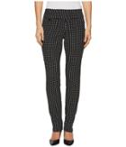 Lisette L Montreal Katheryne Deco Jacquard Slim Pants (black/white) Women's Casual Pants