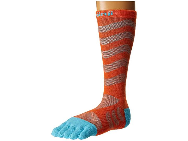 Injinji Run Technical Crew (dorado) Women's Crew Cut Socks Shoes