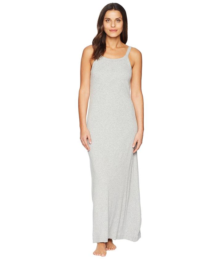 Skin Zenia Long Chemise (heather Grey) Women's Clothing