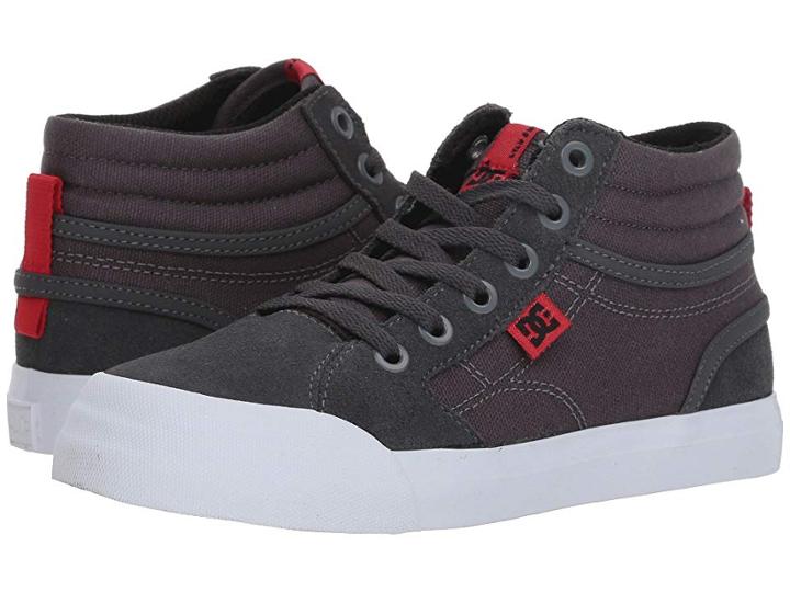 Dc Kids Evan Hi (little Kid/big Kid) (grey) Boys Shoes