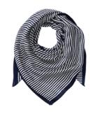 Michael Michael Kors Petite Stripe Square (navy/white) Scarves