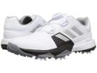 Adidas Golf Jr. Adipower Boa (little Kid/big Kid) (ftwr White/silver Metallic/core Black) Men's Golf Shoes