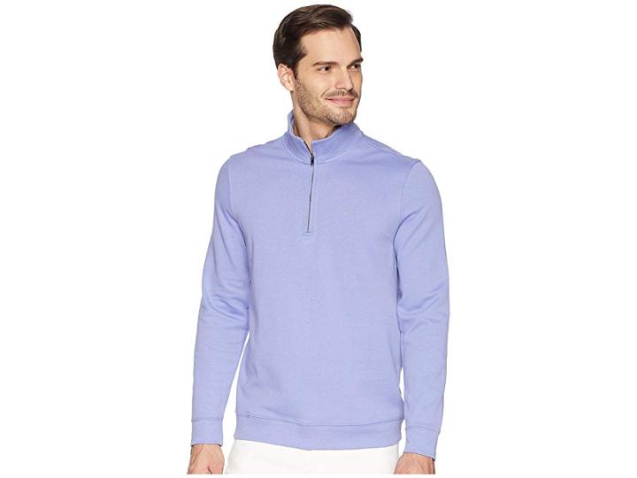 Calvin Klein The Classic 1/4 Zip (vinca Blue) Men's Clothing
