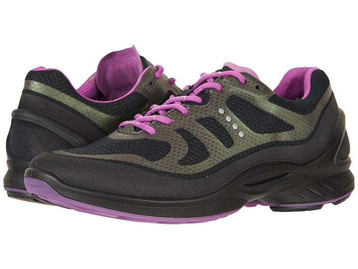 Ecco Biom Fjuel Tie (black/black Synthetic/textile) Women's Lace Up Casual Shoes