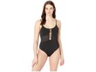 Jets Swimwear Australia Parallels Tank One-piece (black) Women's Swimsuits One Piece