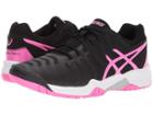 Asics Kids Gel-resolution(r) 7 Gs Tennis (little Kid/big Kid) (black/hot Pink/silver) Girls Shoes