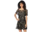 Juicy Couture Petrel Lurex Lace Dress (gold/petrel Lurex) Women's Dress