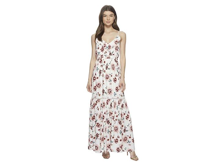 Jack By Bb Dakota Kogan Pretty Meadows Printed Maxi Dress (off-white) Women's Dress