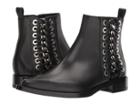 Alexander Mcqueen Braided Chain Ankle Boot (black/silver) Women's Dress Boots
