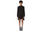 Eileen Fisher Drapey Turtleneck K/l Dress (black) Women's Dress