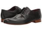 Ted Baker Gryene (black Leather) Men's Lace Up Wing Tip Shoes